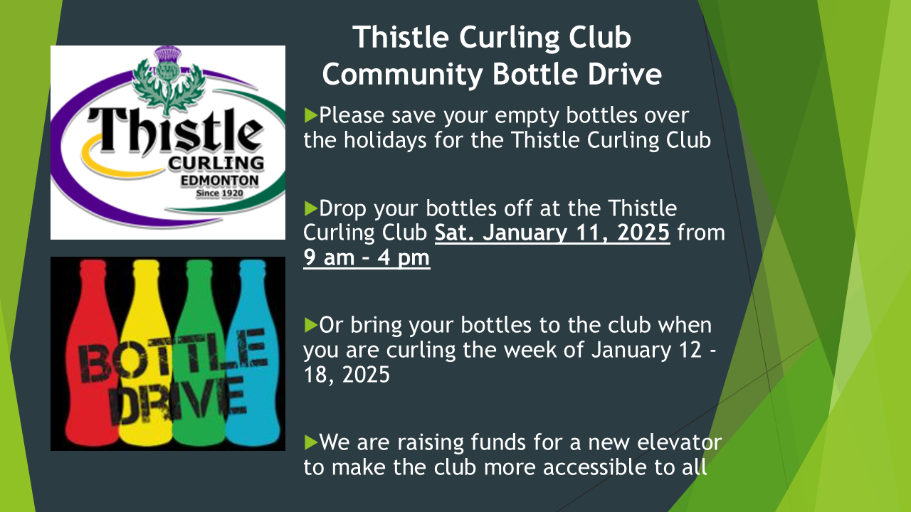 Bottle Drive Poster January 2025